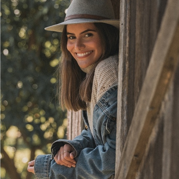 Kooringal Wool Felt Gray Kallie Safari Fedora Hat OS - Picture 2 of 13
